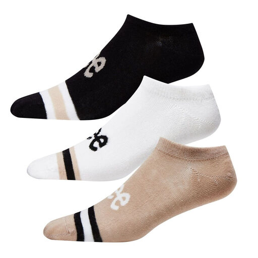 Lee Brenda No-Show Socks en coloris sable, blanc cassé et anthracite
