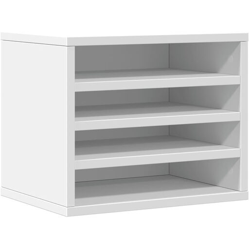 vidaXL Desk Organiser - Engineered Wood, White