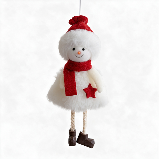 2Pcs Felt Snowman Ornaments