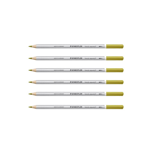 Staedtler Karat Aquarell Pencil – Olive Green, 6 Pack