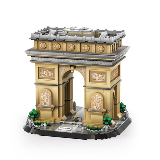 WANGE Arc de Triomphe-Paris,France 1377 Pcs Building Blocks Set