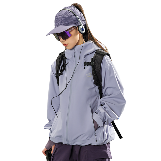 PELLIOT Waterproof jacket Purple M Unisex