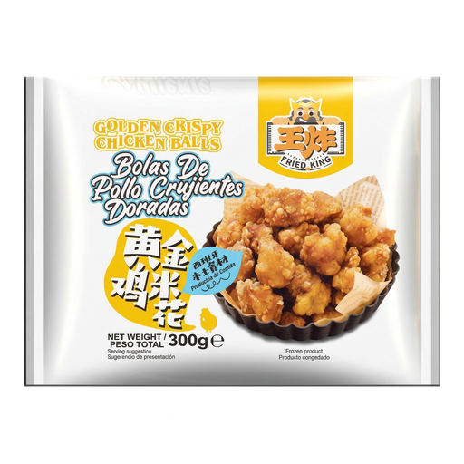Mengfu 亚洲风味香脆鸡块 (鸡米花) 300 克