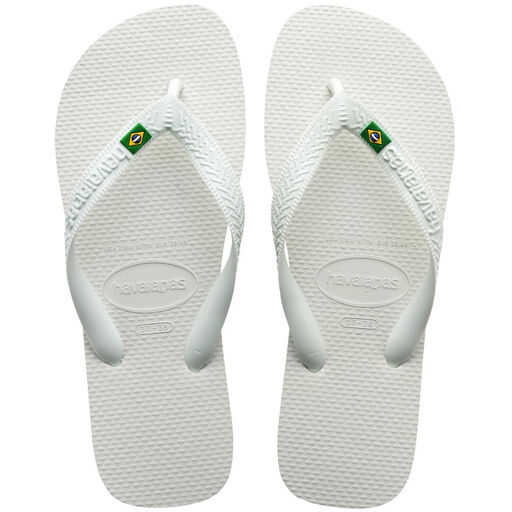HAVAIANAS Brasil Flip Flops White