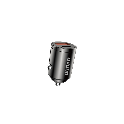 Dudao R3MAX 48W QC PD Mini Car Charger - Black DC 12-24V