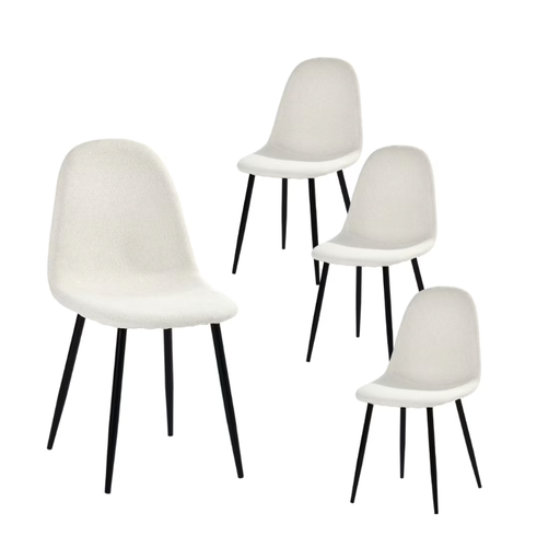 Urban Meuble 4er-Set Esszimmerstühle mit Stoffbezug