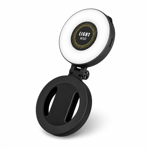 VoxorAI M28 Black – Fill Light for Selfies, Mirror with Magnetic Attachment