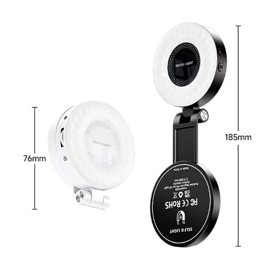 VoxorAI M28 Black – Fill Light for Selfies