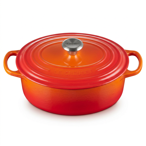 Le Creuset Signature Ovale Braadpan - 31cm, Oranjerood