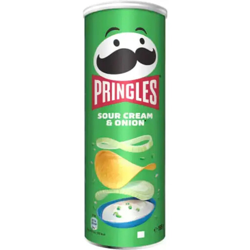 Pringles Sour Cream & Onion, 185 g
