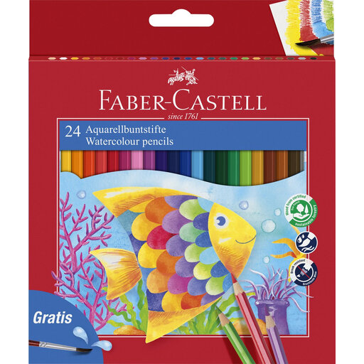 Faber-Castell Watercolour Pencil Set - 24 stuks