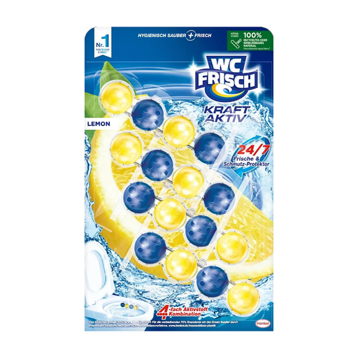 WC FRISCH Power Active 柠檬清香型洁厕块