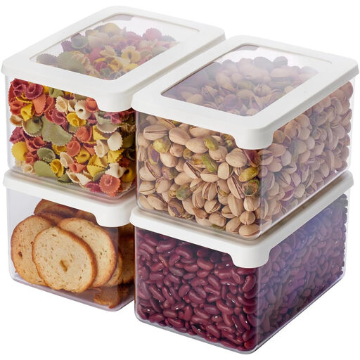 SmartStore Clear Airtight Dry Food Containers 1.65L Set van 4