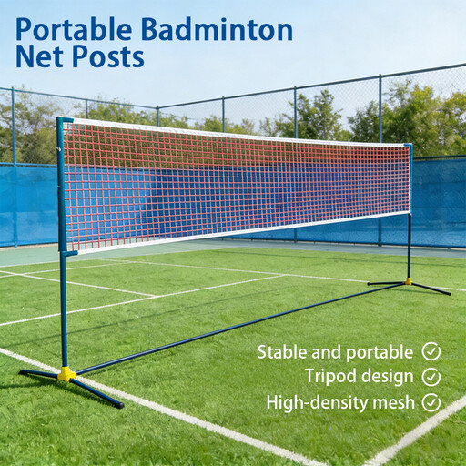 Double Fish Portable Badminton Net Set