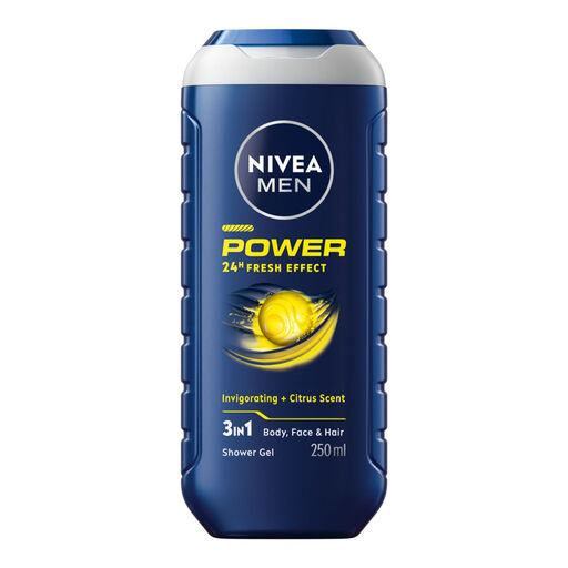 NIVEA Men Shower Gel 3-in-1 Power 24h Fresh Effect 250 ml