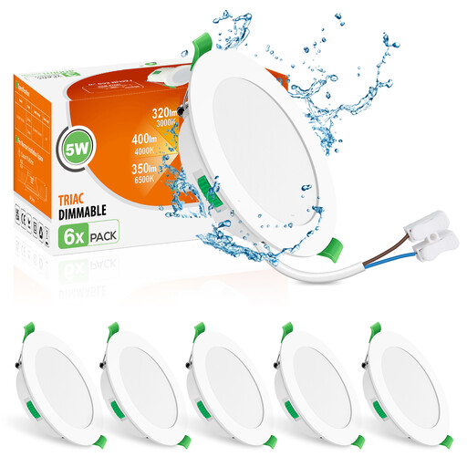 Wasserdichte IP65 LED Deckenspots dimmbar für die Dusche