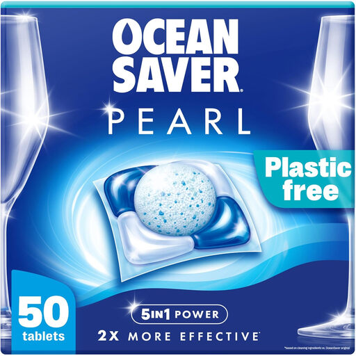 Oceansaver Pearl 5-in-1 Power Eco-Friendly Dishwasher Tablets
