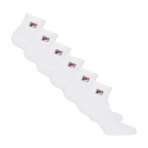 FILA 训练袜 6 件装 白色 尺码 43-46