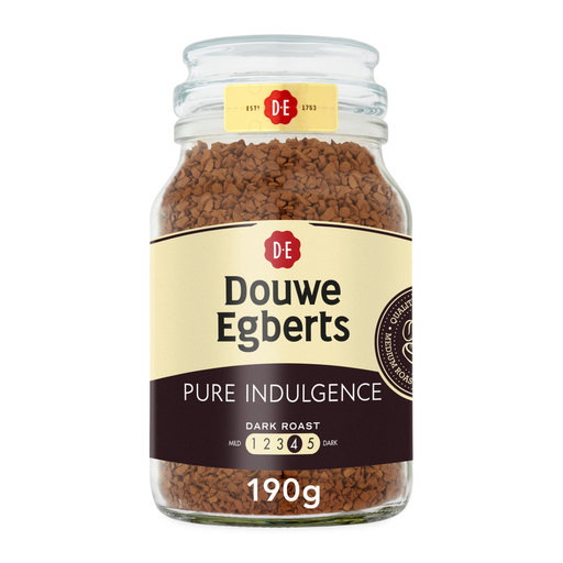 Douwe Egberts Pure Indulgence Instant Coffee 190g jar
