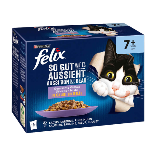 Felix As Good As It Looks Senior Mixed Variety in Jelly 12 x 85g