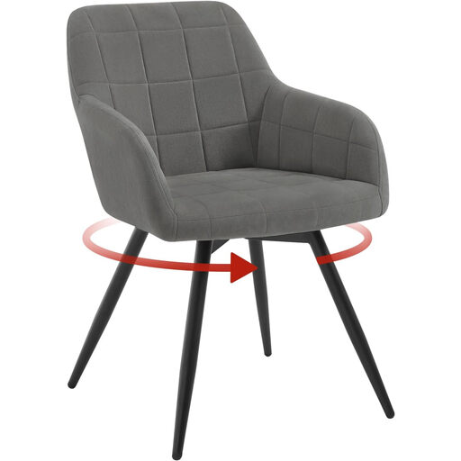 Woltu Swivel Dining Chair, Ergonomic Kitchen Chair