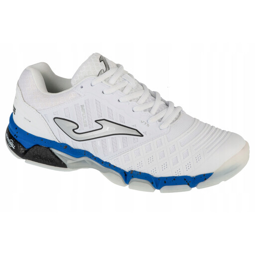 Joma V.Impulse Men 2502 volleyball shoe for men in white, silver, and blue