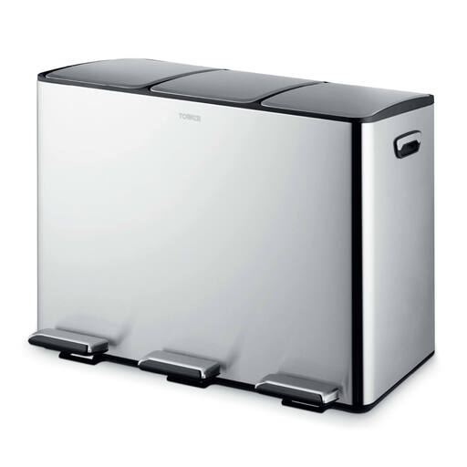 Tower 45-litre Recycling Pedal Bin with 3 Compartments