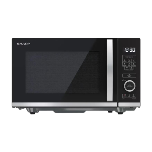 SHARP 平板式微波炉 - 20 升，800W，黑色，YC-QS204AE-B