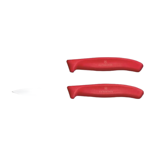 Victorinox Swiss Classic Vegetable Slicer & Julienne Set 2-Piece, 10cm straight/serrated blade, red gift box