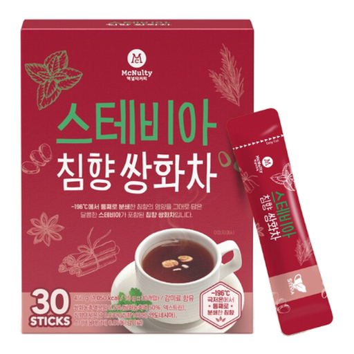 Mcnulty Stevia Zero Sugar Ssanghwa Tea 30pcs 450g