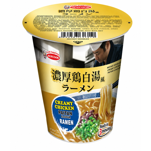 ACECOOK IPPIN INS NOODLE IN CUP CREAMY CHICKENPAITAN 73G