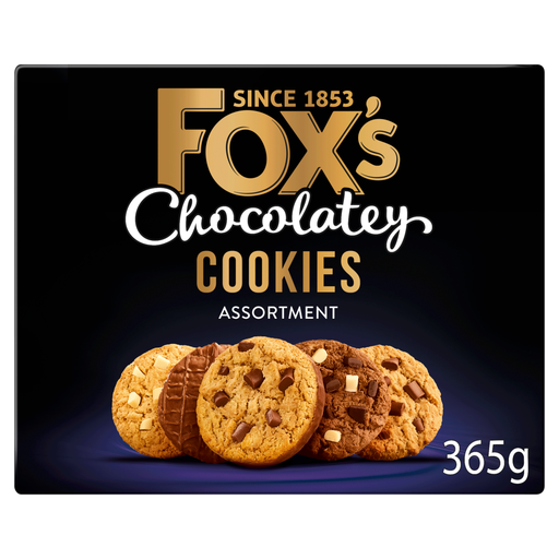 Fox's Biscuits Chocolatey Cookies Biscuit Assortment 365 g