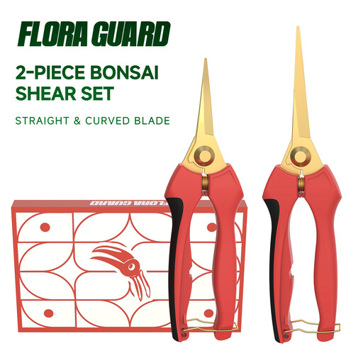 FLORA GUARD Gartenscheren-Set für Bonsai und Pflanzen