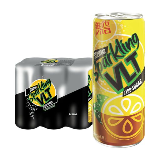 VITA 0 SUGAR SPARKLING LEMON TEA，6 罐装，每罐 310 ml