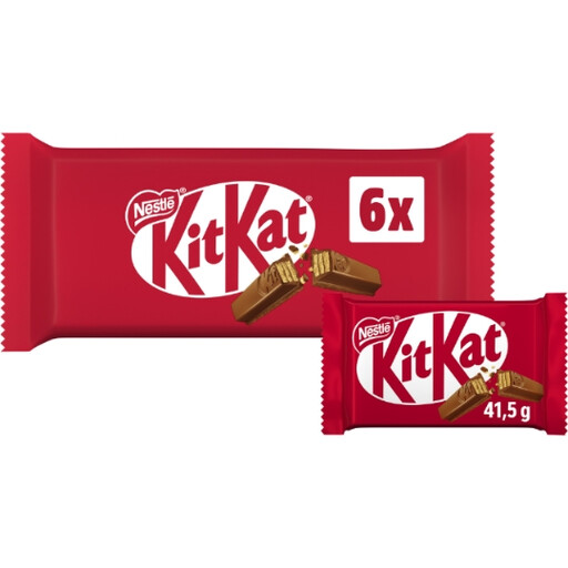 KitKat Milk Chocolate Bars 6 x 41.5 g