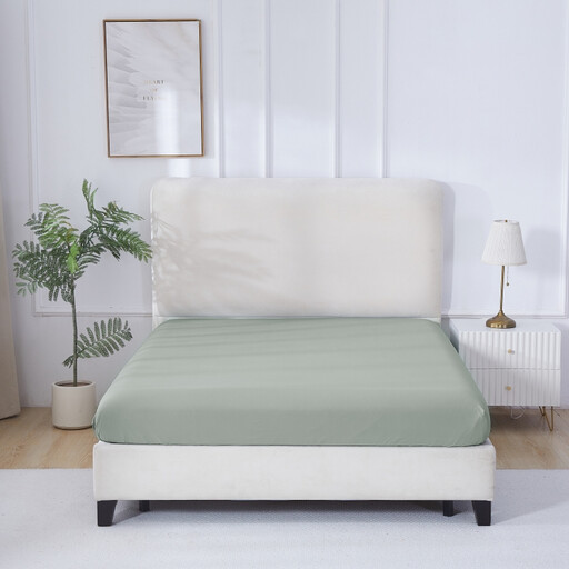 MEROPE kühlendes Spannbettlaken in beige