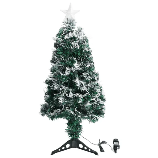 Aigostar Low Voltage Flocked Christmas Tree 0.9m RGBY Multicolor IP44 Indoor Outdoor
