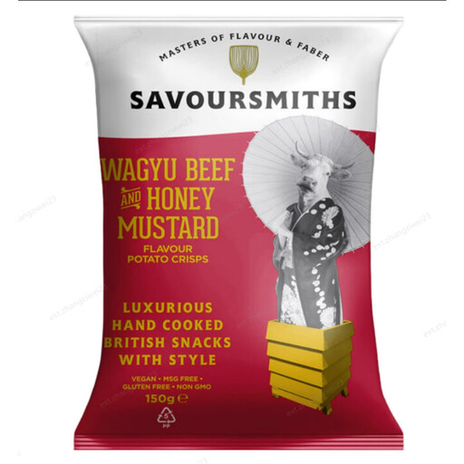Savoursmiths Vegan Wagyu Beef & Honey Mustard Flavour Potato Crisps 150g