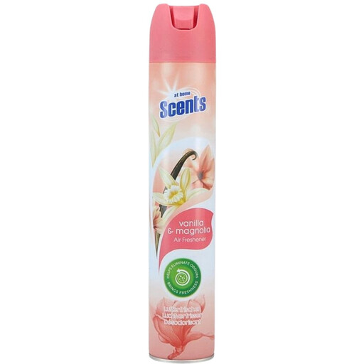At Home Scents Luchtverfrisser Spray met vanille en magnolia
