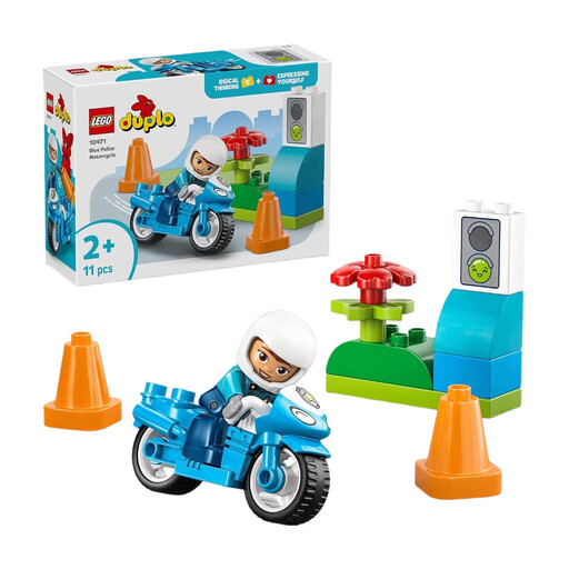 LEGO DUPLO Town Blue Police Motorcycle