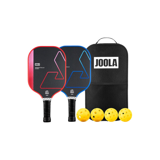 JOOLA Pickleball Dash Set - Glow, 2 Racquets, Racquet Case, 4 Balls