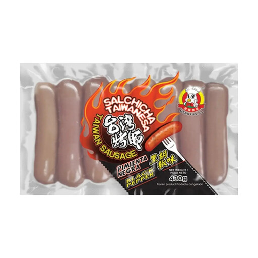 Saucisses de Porc au Poivre Noir Meng Fu 430g