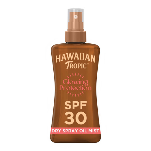 Hawaiian Tropic Glowing Protection Dry Oil Sunscreen Spray SPF 30 200 ml