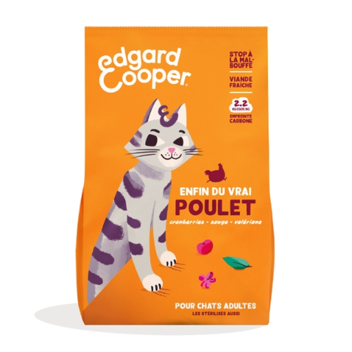 EDGARD & COOPER Grain-Free Dry Cat Food for Adult Cats with Chicken