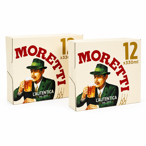 Birra Moretti Premium Lager 24 pack (12x2)