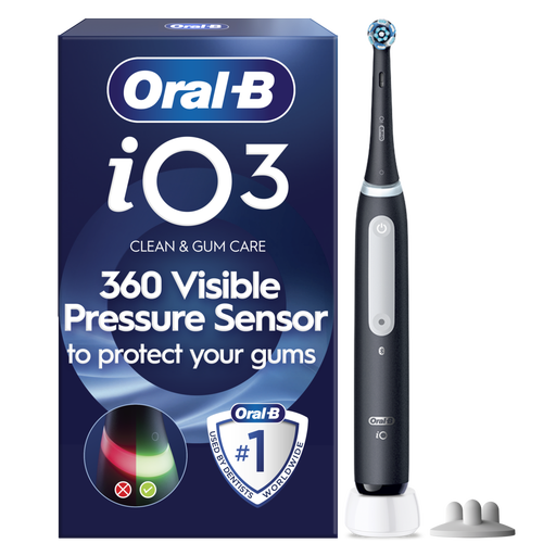 Oral-B iO 3S Electric Toothbrush Black 1 Brush Head