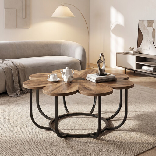 LANTINE Couchtisch in Blumenform