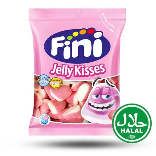 FINI Bisous Strawberry Halal Sweets, 90 g