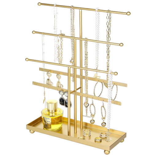 MyGift 5-stufiger Schmuck-Organizer aus Metall