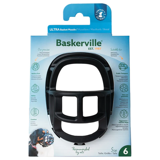 BASKVILLE NR6 Size Anti-Bark Ultra- breathable Pet Mouth Mask